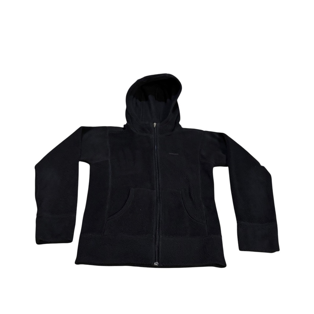 Patagonia Women Black High Pile Synchilla Full Zip Fleece Hoodie Jacket XS 25110